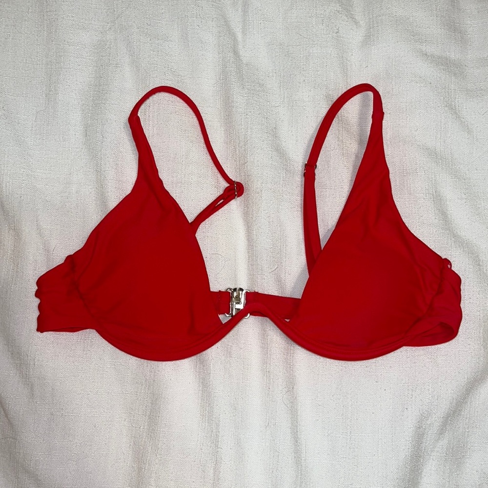Red bathing suit top only